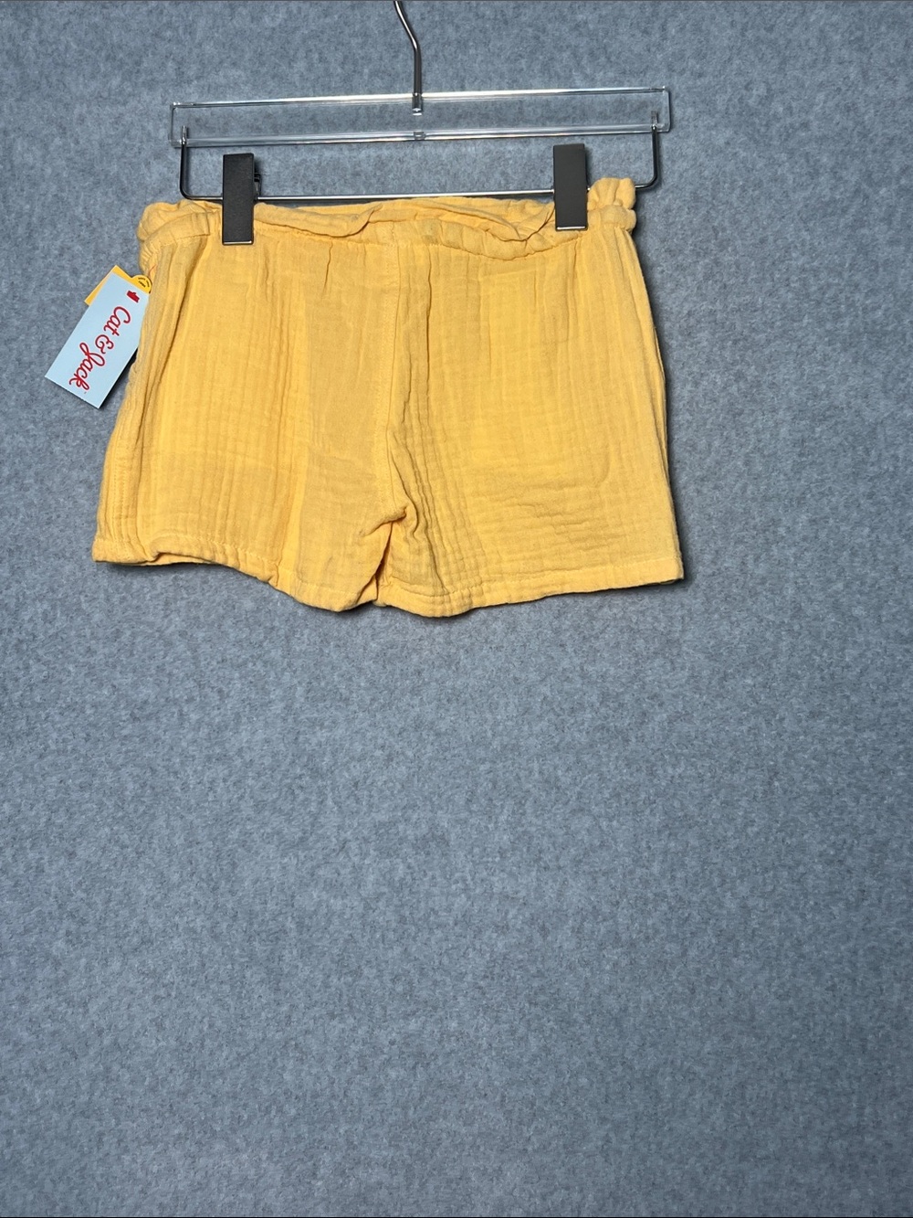 Cat & Jack Yellow Pull-On Cotton Shorts - Picture 4 of 4